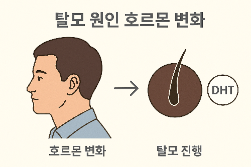 탈모 원인 호르몬 변화