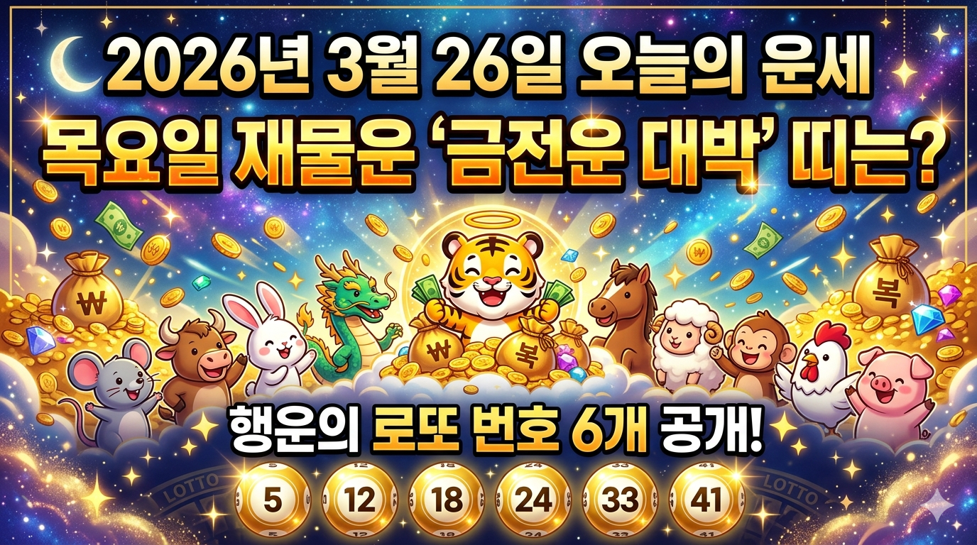 3월26일 오늘의 운세