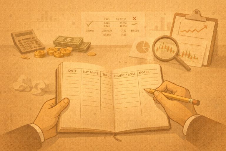 손익 계산법과 수익 손실 기록 관리 관련 이미지