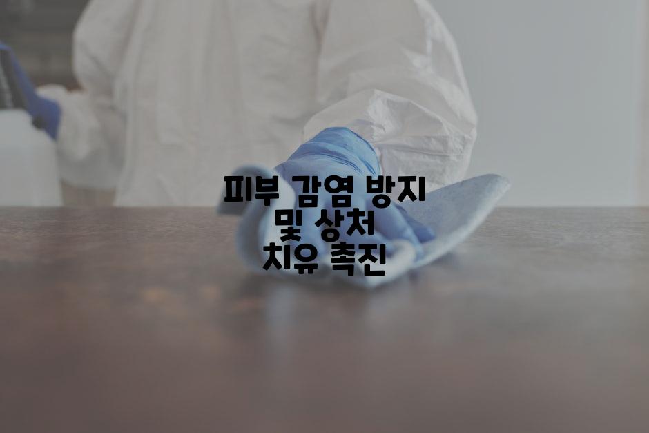 피부 감염 방지 및 상처 치유 촉진