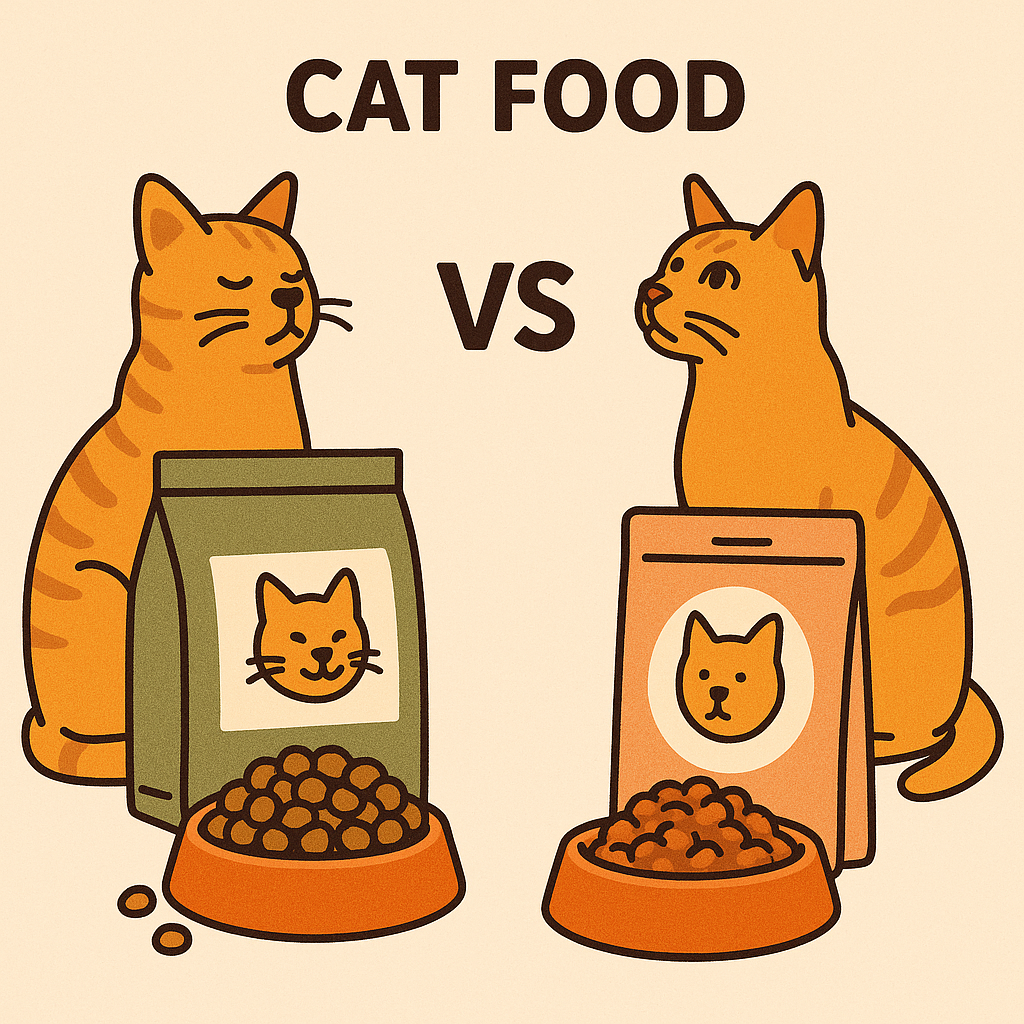 건사료 vs 파우치 간식 관련 이미지