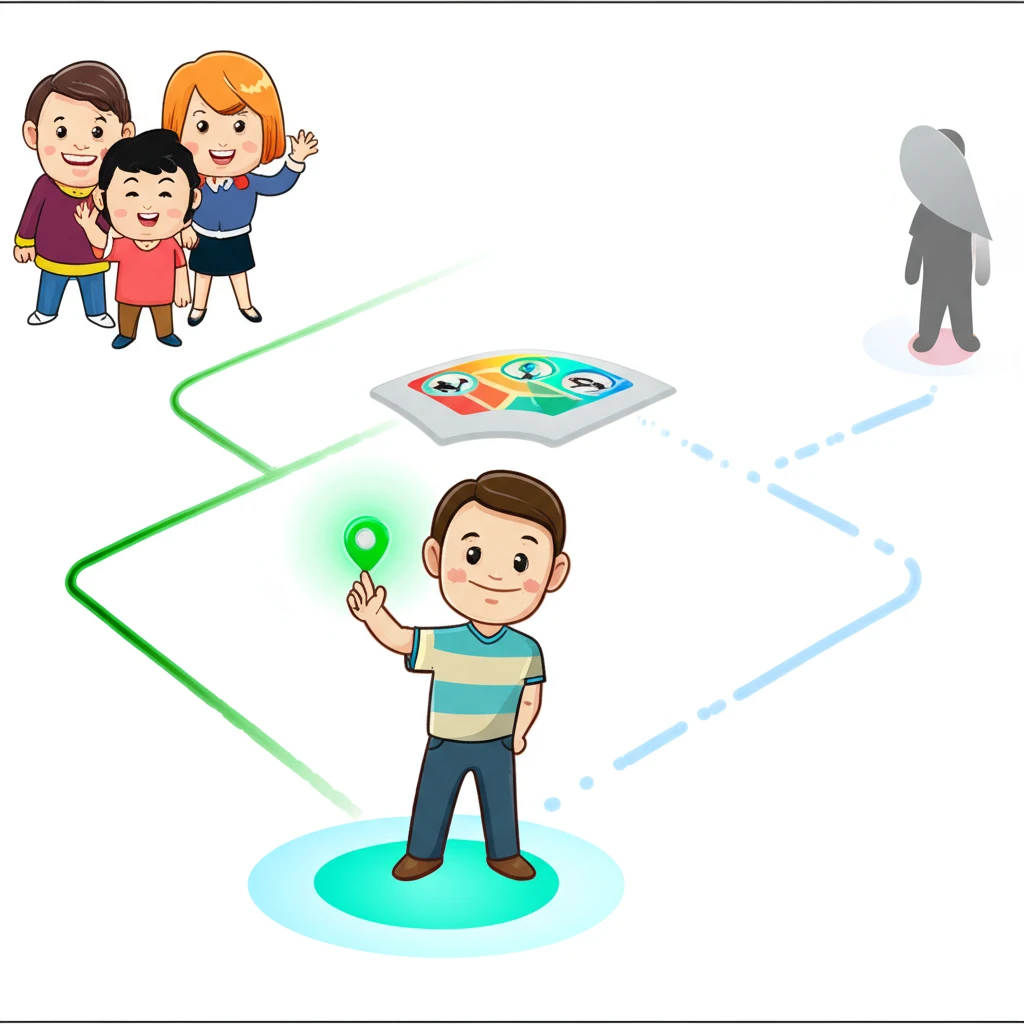 아이쉐어링 장소별 알림 범위 설정 및..