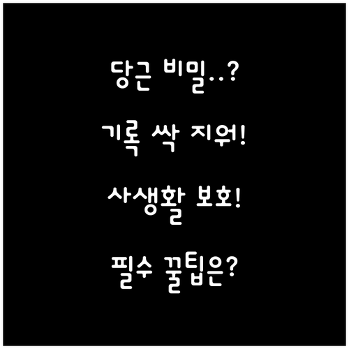 당근마켓 사생활 보호를 위한 이용 기..