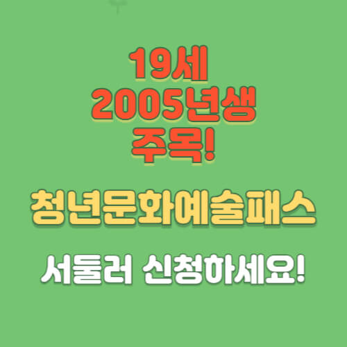 청년문화예술패스