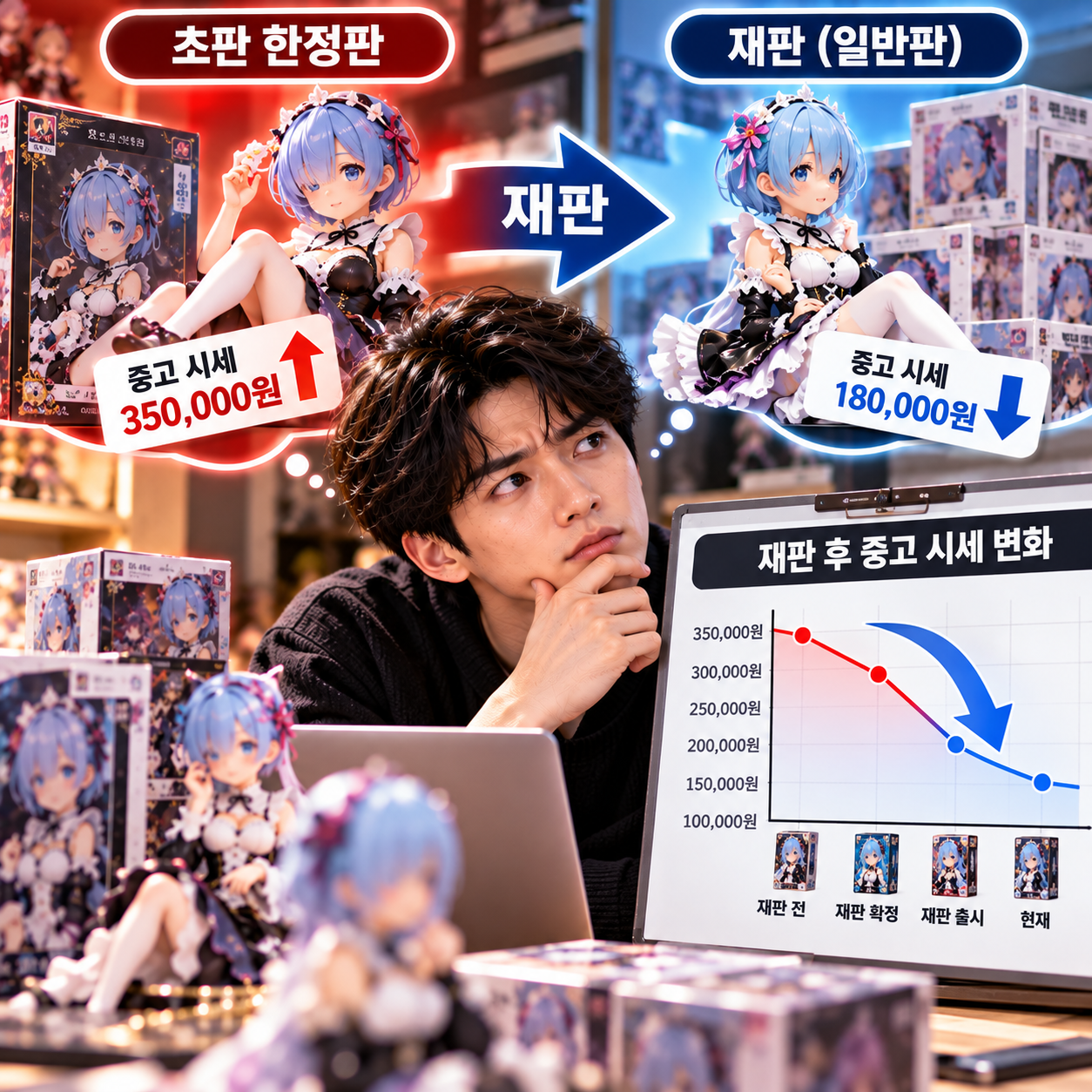 피규어 재판이 중고 시세에 미치는 영향