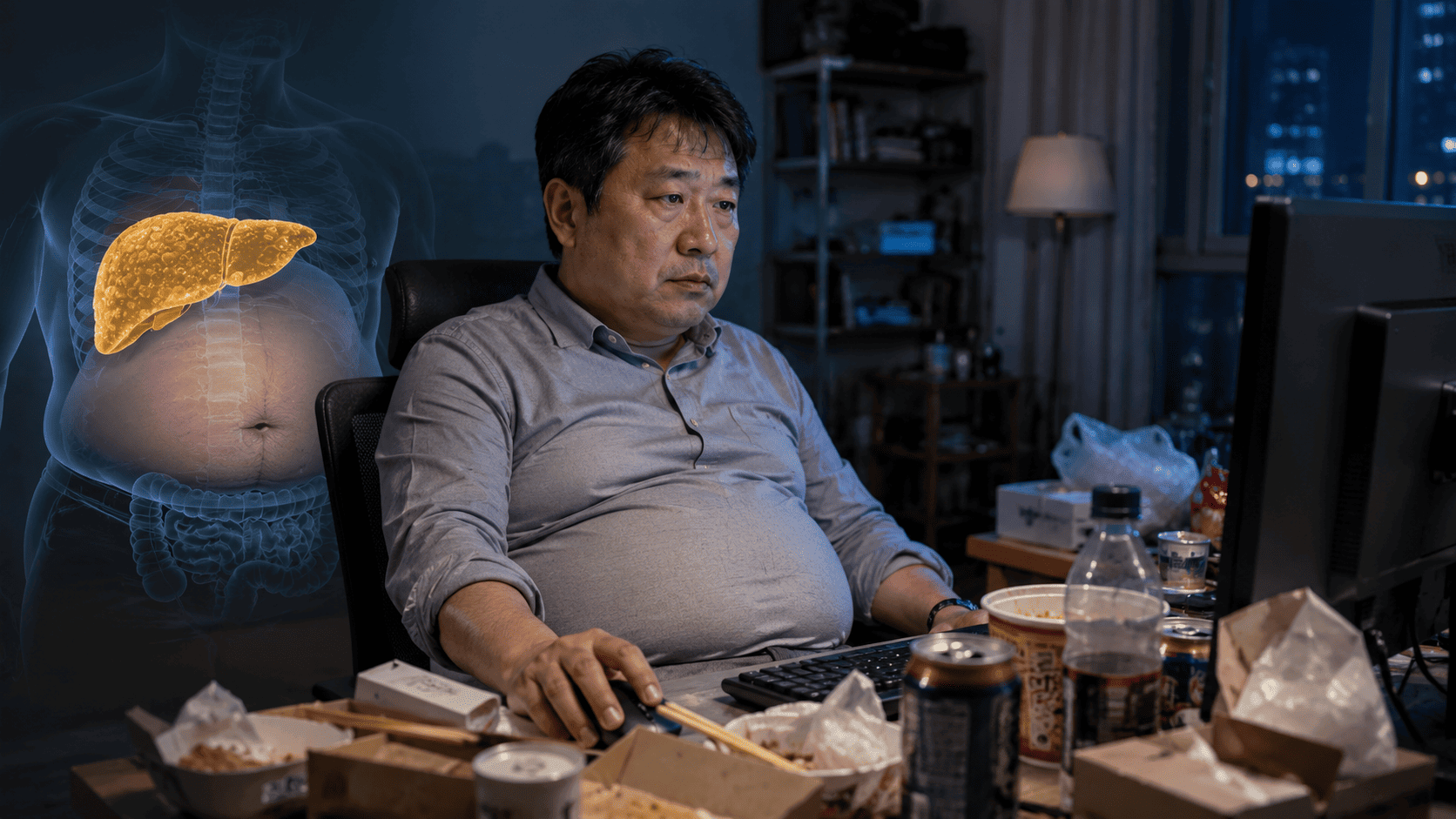 중년 지방간이 증가하는 이유와 대사증후군의 관계