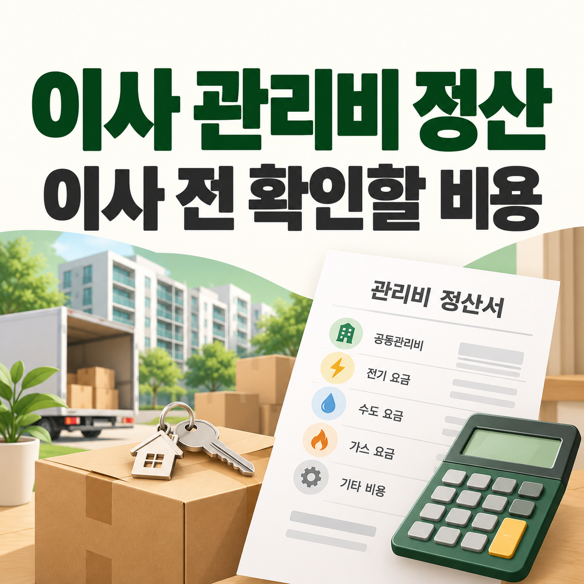 이사할 때 관리비 정산 방법|세입자·집주인이 확인할 비용과 절차