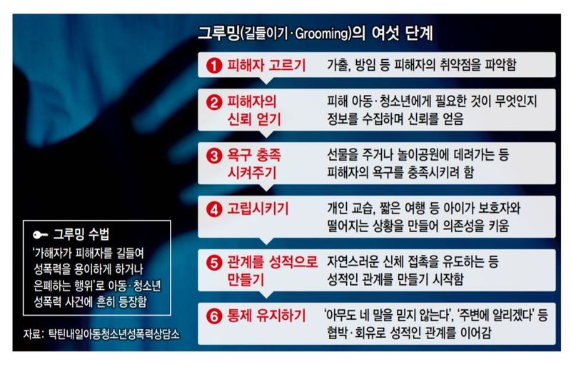 그루밍성범죄 온라인성범죄 환심형성범죄 child grooming
