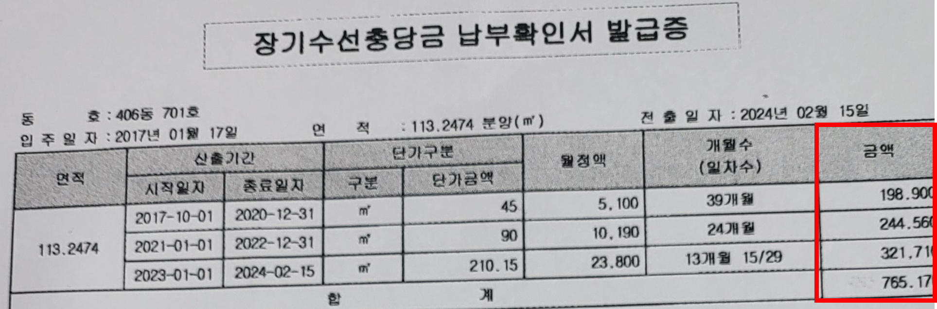 장기수선충당금 반환 방법, 누가 부담?
