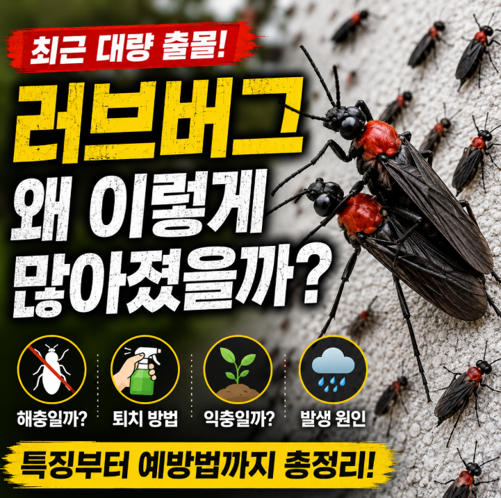 러브버그 왜 갑자기 많아졌을까? 퇴치 방법부터 익충 여부까지 총정리4