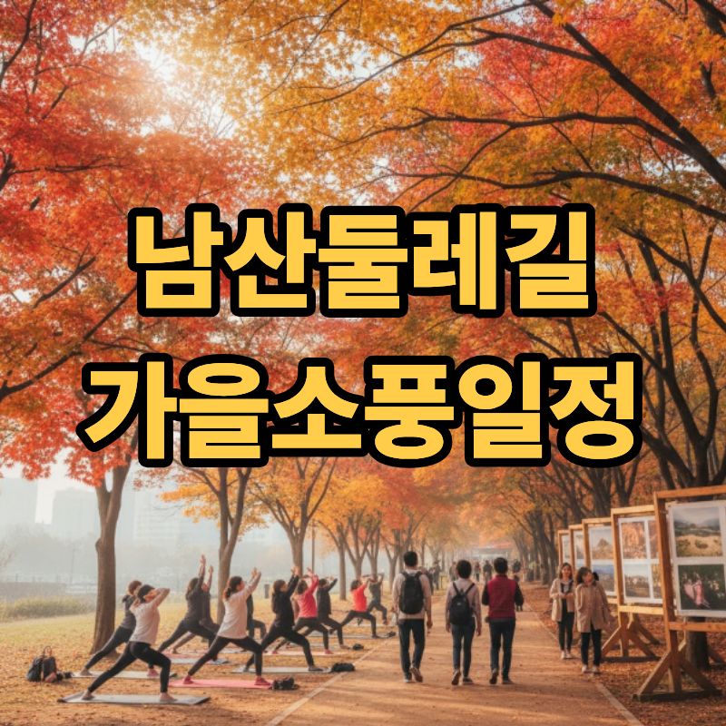 2025 남산둘레길 가을소풍 일정과 체험프로그램 총정리 🍂 관련이미지