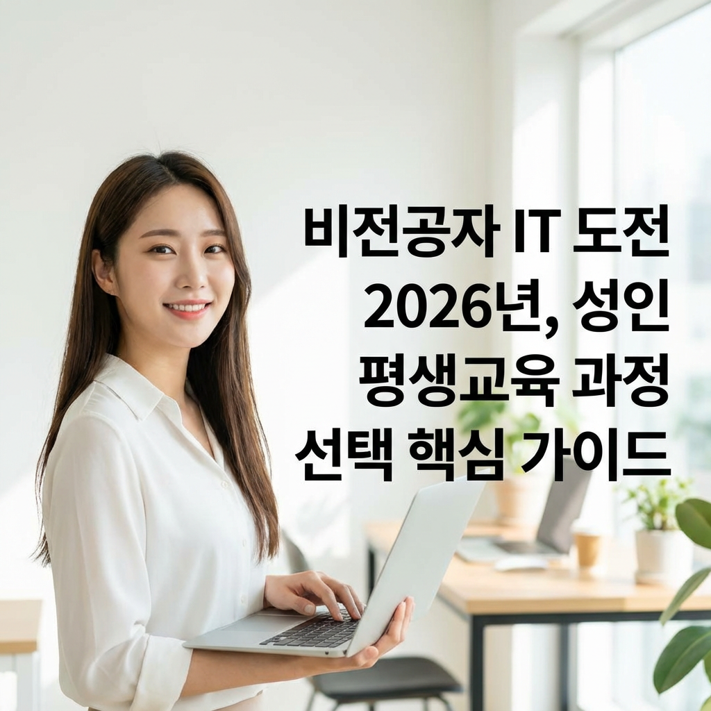 비전공자 IT 도전 2026년 ｜ 성인 평생교육 과정 선택 핵심 가이드