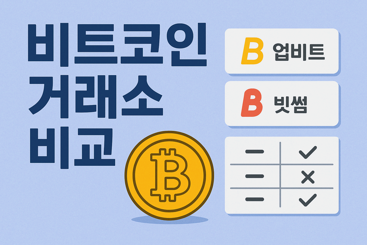 비트코인 거래소 비교