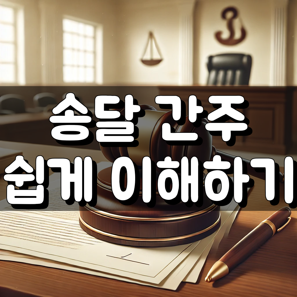 송달 간주란 뜻 알기