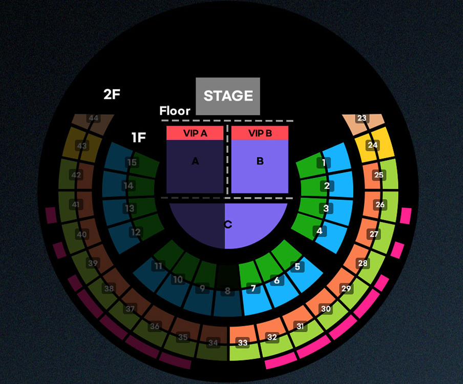 2023 VIP 패키지 찰리 푸스 내한공연 In My Head Experience 좌석 배치도