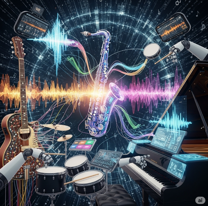 악기가 말을 걸어오는 듯한 느낌 관련 그림