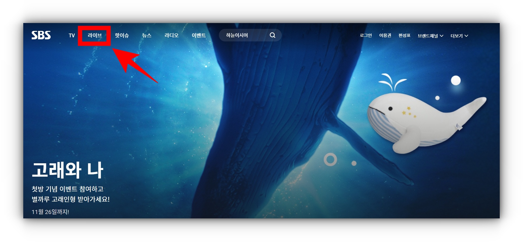 SBS 축구 중계방송 시청 이용방법 및 편성표 보기