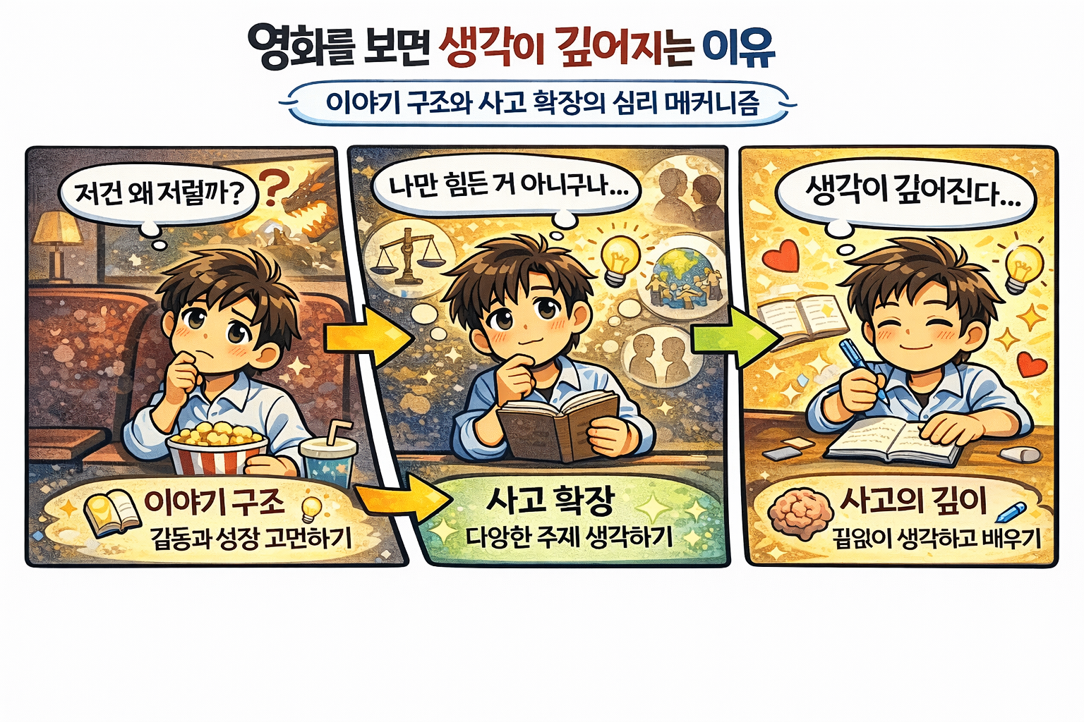 영화를 보면 생각