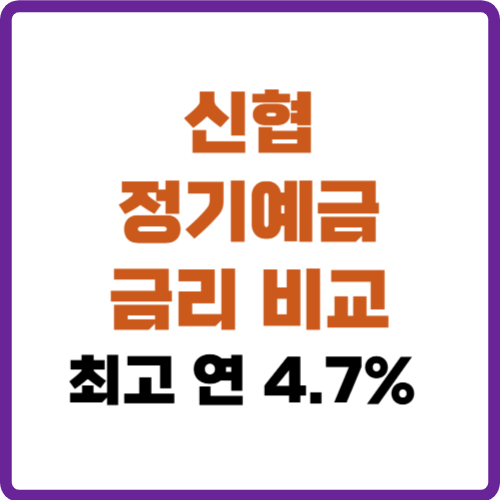 신협 정기예금 금리