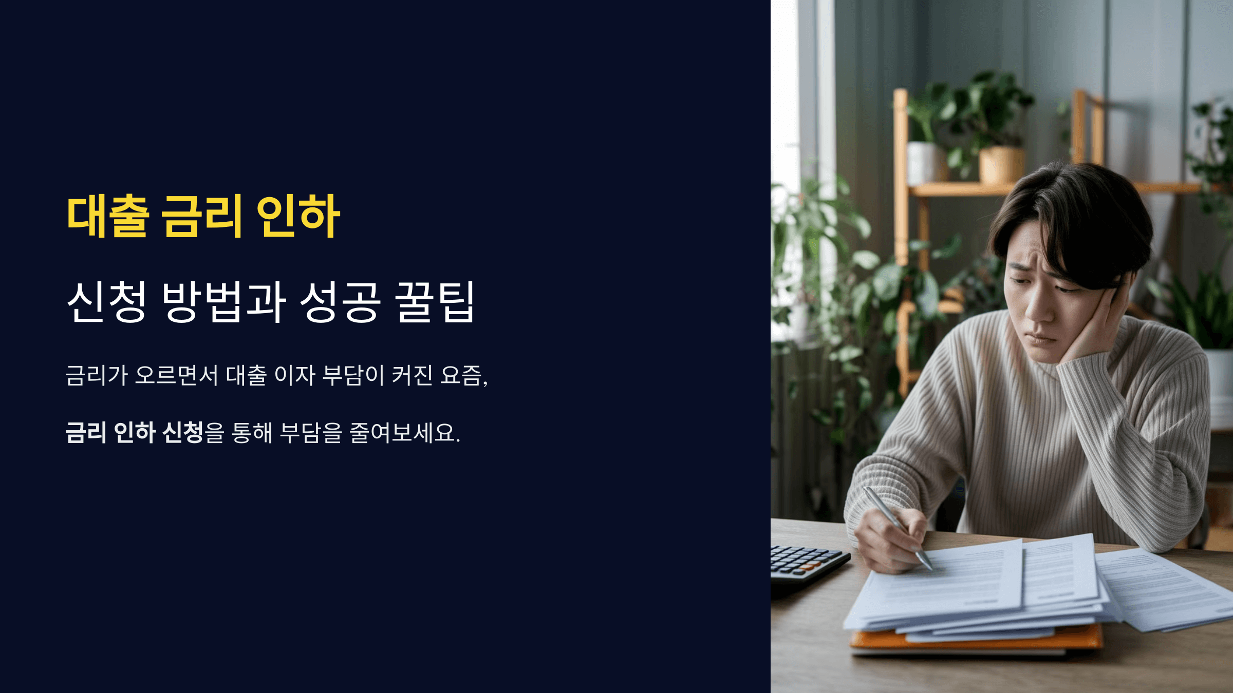 대출 금리 인하 신청 방법과 성공 꿀팁