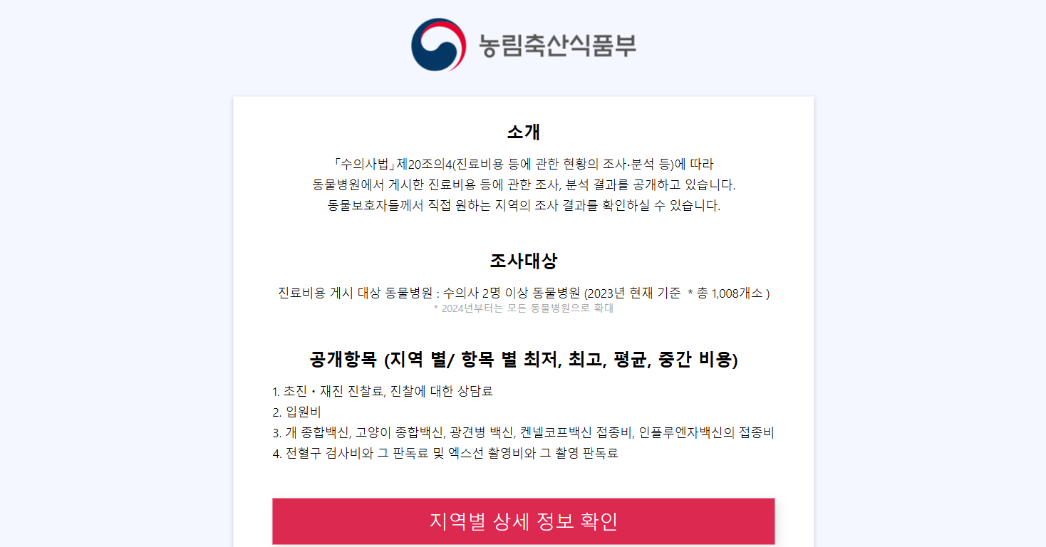 동물병원 바가지