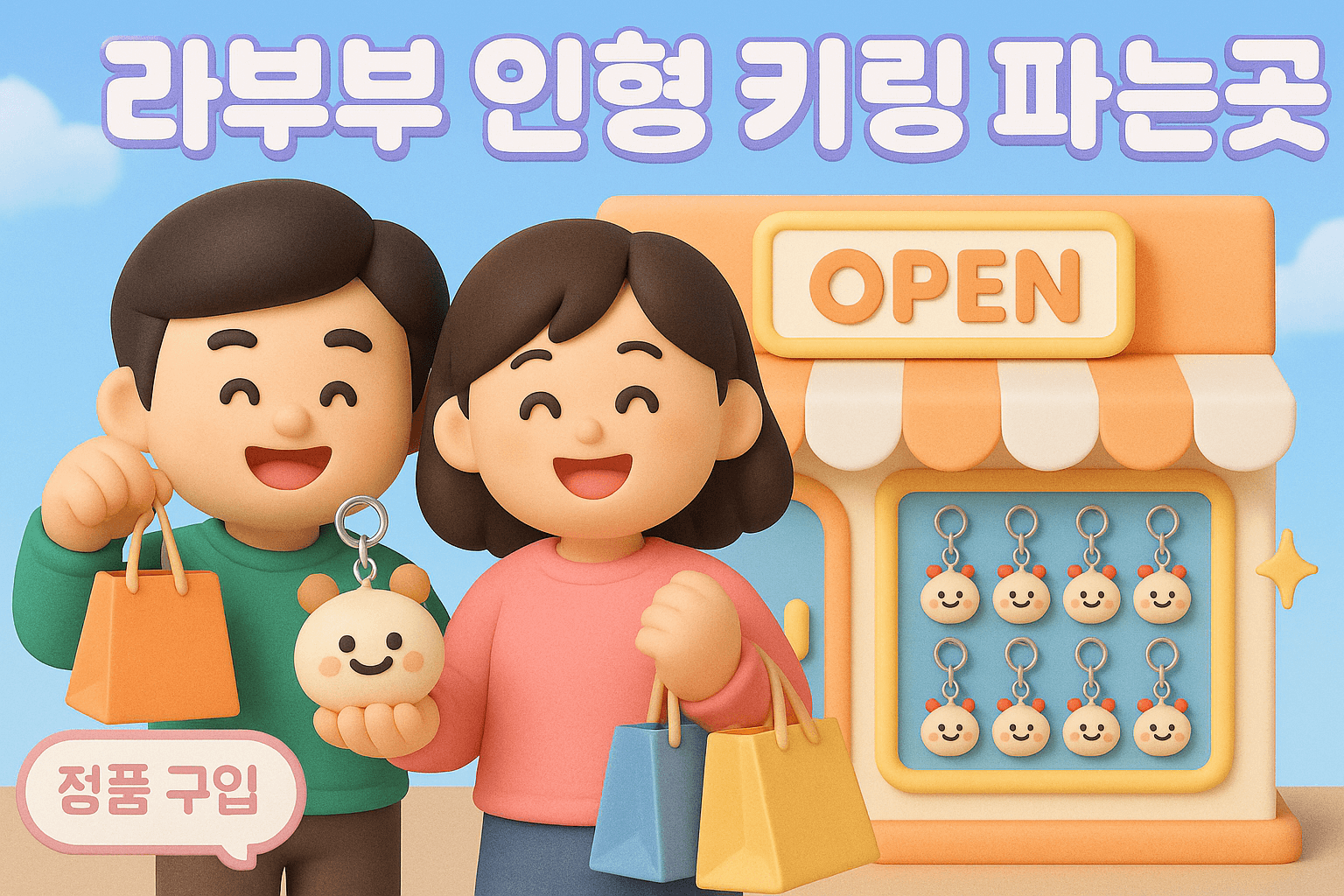 라부부 키링 파는곳 가격 정품 구입 하는 법