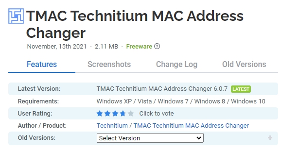 TMAC-Technitium-MAC-Address-Changer
