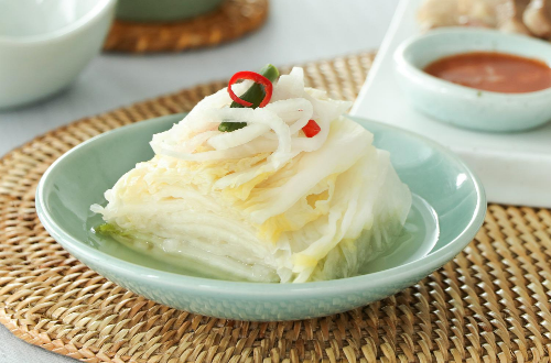 강아지 백김치