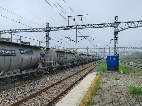 오송역 일반열차 플랫폼