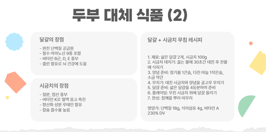 달걀 + 시금치 무침