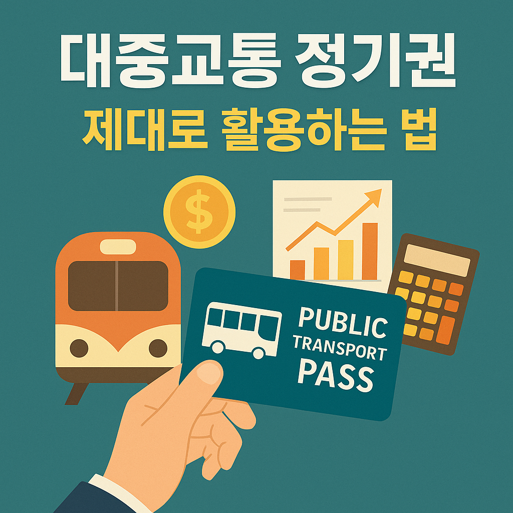 대중교통 정기권 제대로 활용하는 법