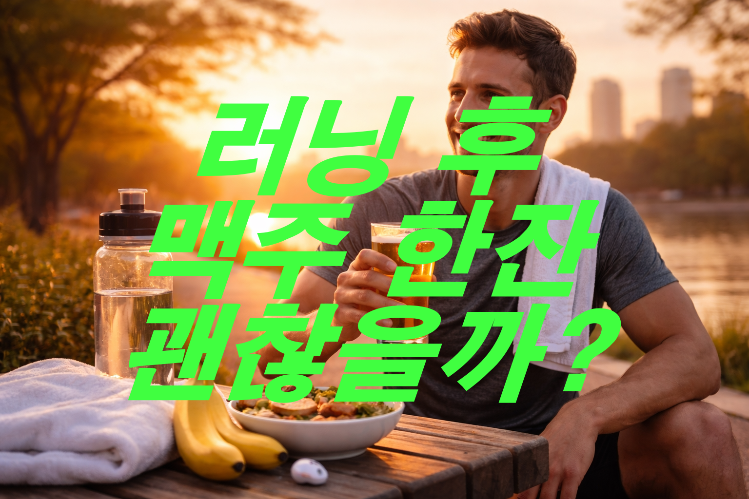 러닝 후 맥주 한잔은 괜찮을까