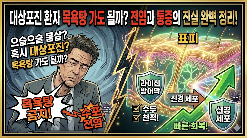 대상포진 환자, 목욕탕&middot;사우나 가도 될까? 전염성과 통증의 진실