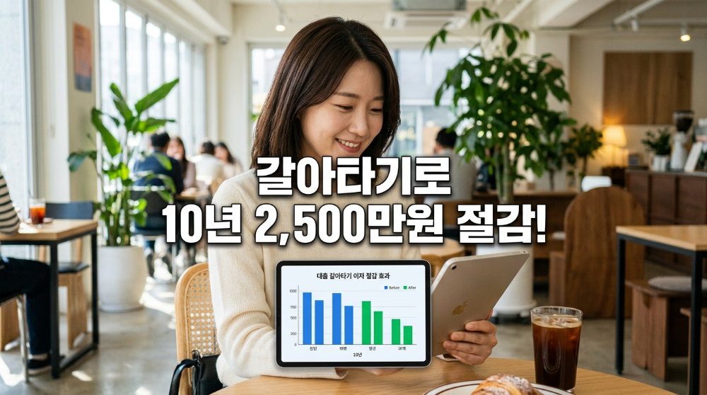 alt= "대환대출 갈아타기 이자 절감 효과"