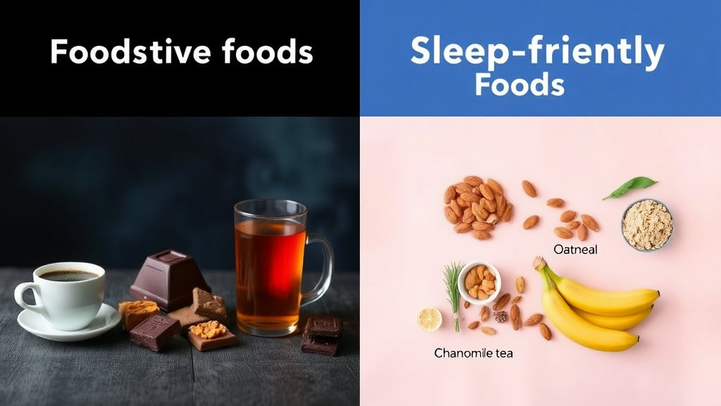 숙면을 돕는 음식 vs 방해하는 음식