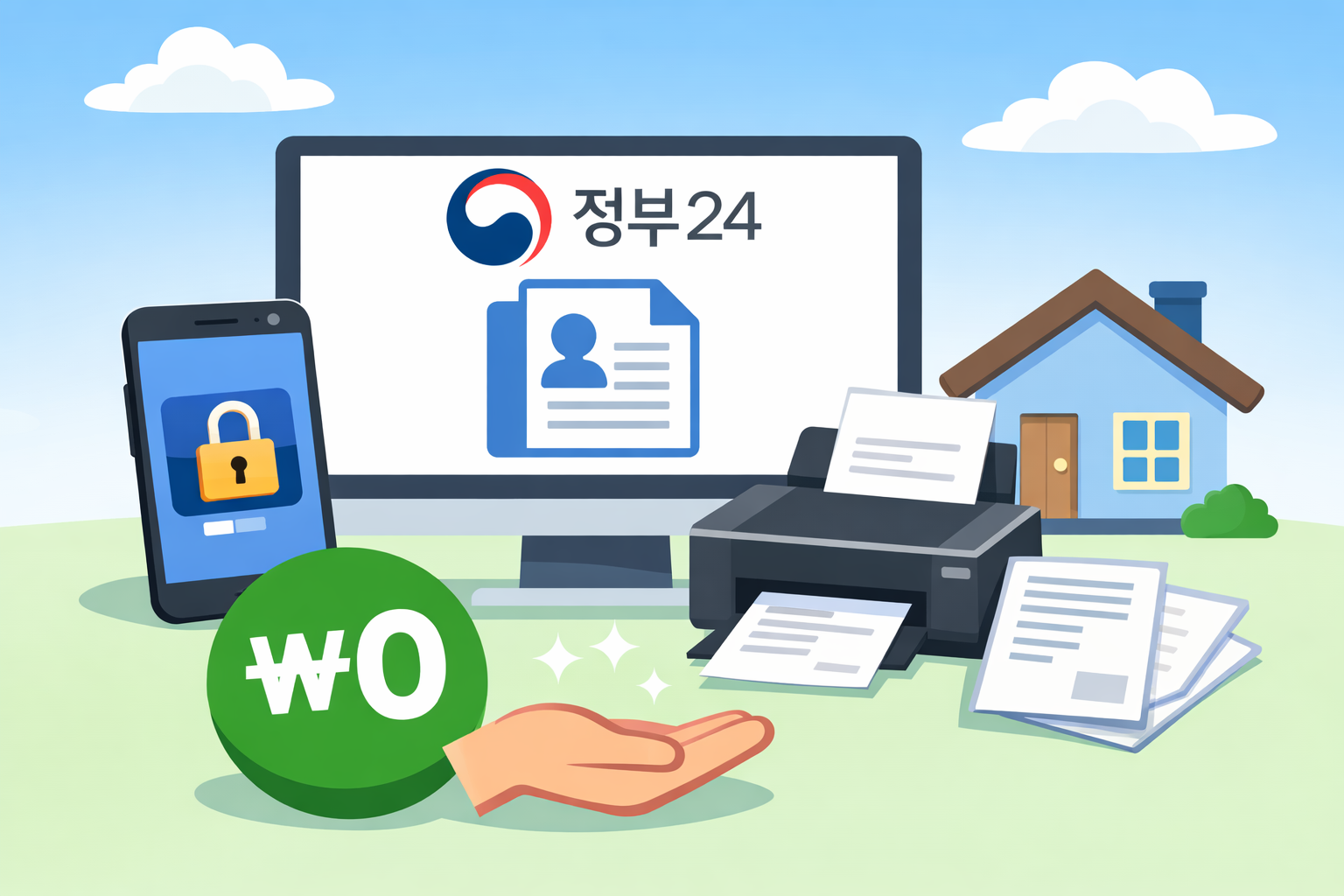 주민등록등본 인터넷 발급방법 총정리 &ndash; 정부24로 무료 발급하는 가장 쉬운 방법 관련 사진