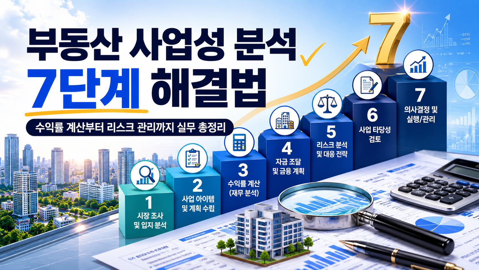 부동산 사업성 분석 7단계 해결법, 수익률 계산부터 리스크 관리까지 실무 총정리