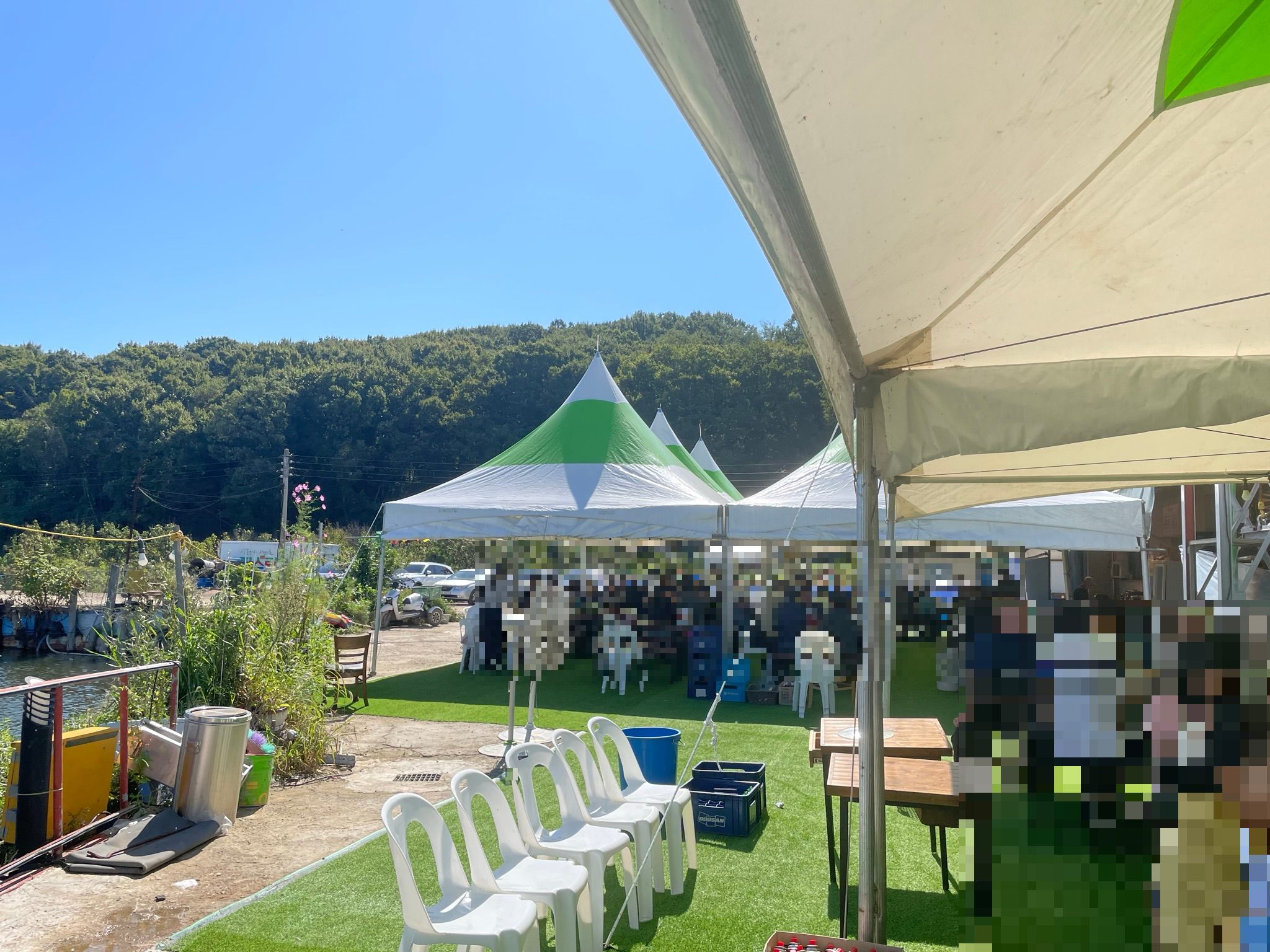 만정수산 야외좌석