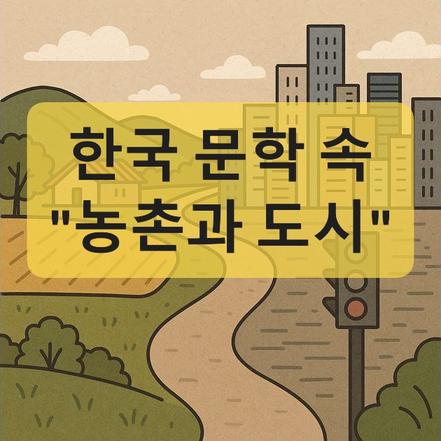 한국 문학 속 도시와 농촌-한국 문학-농촌-도시