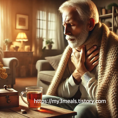 환절기 감기 기 침