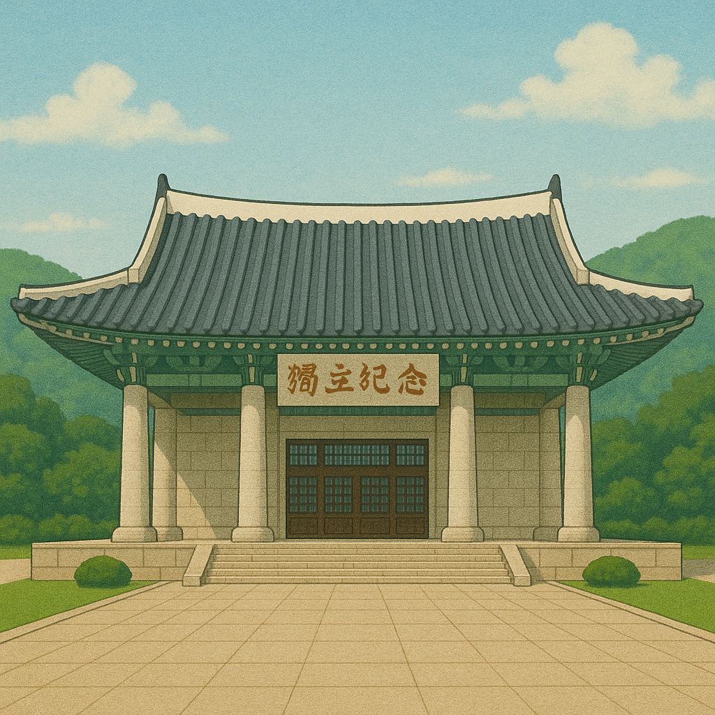 독립기념관 전경 일러스트