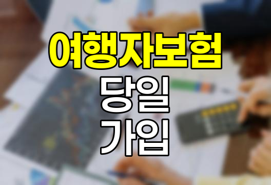 한화손해보험 여행자보험 당일 가입 가능성