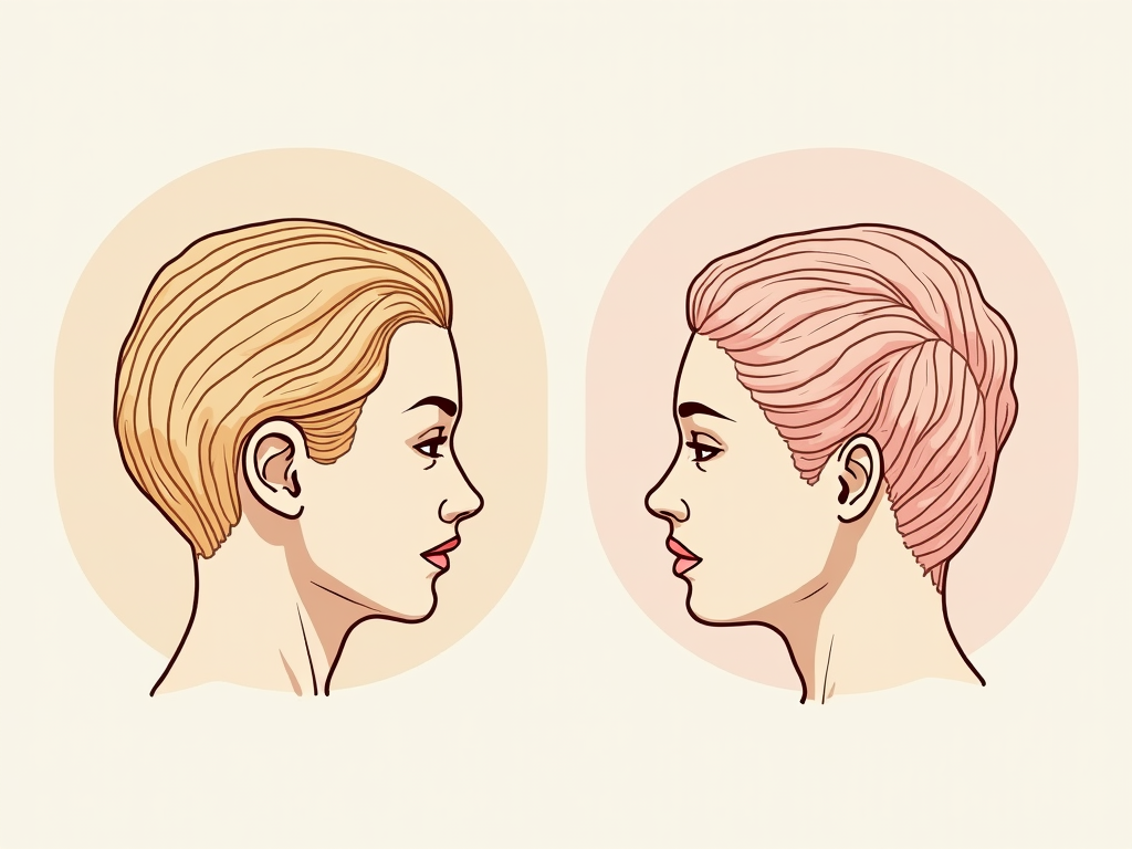 두 여인이 마주보고 있는 이미지입니다.