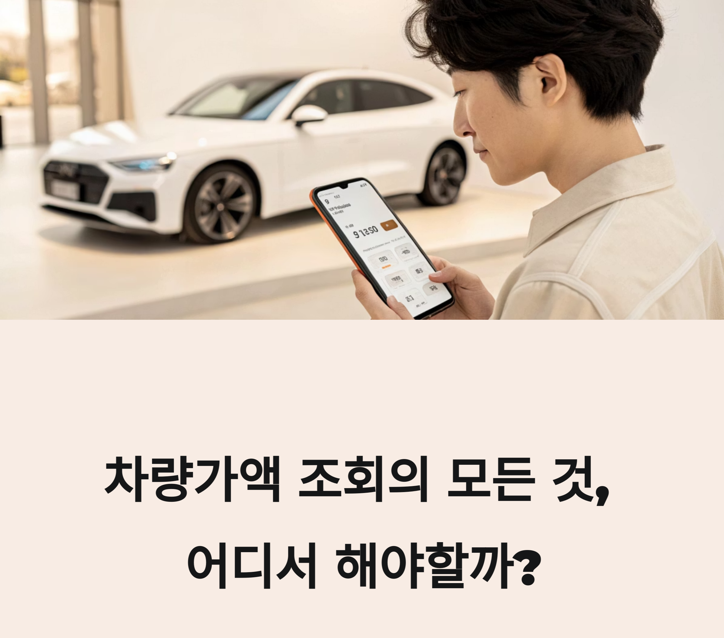 차량가액 조회 관련 정보 사진