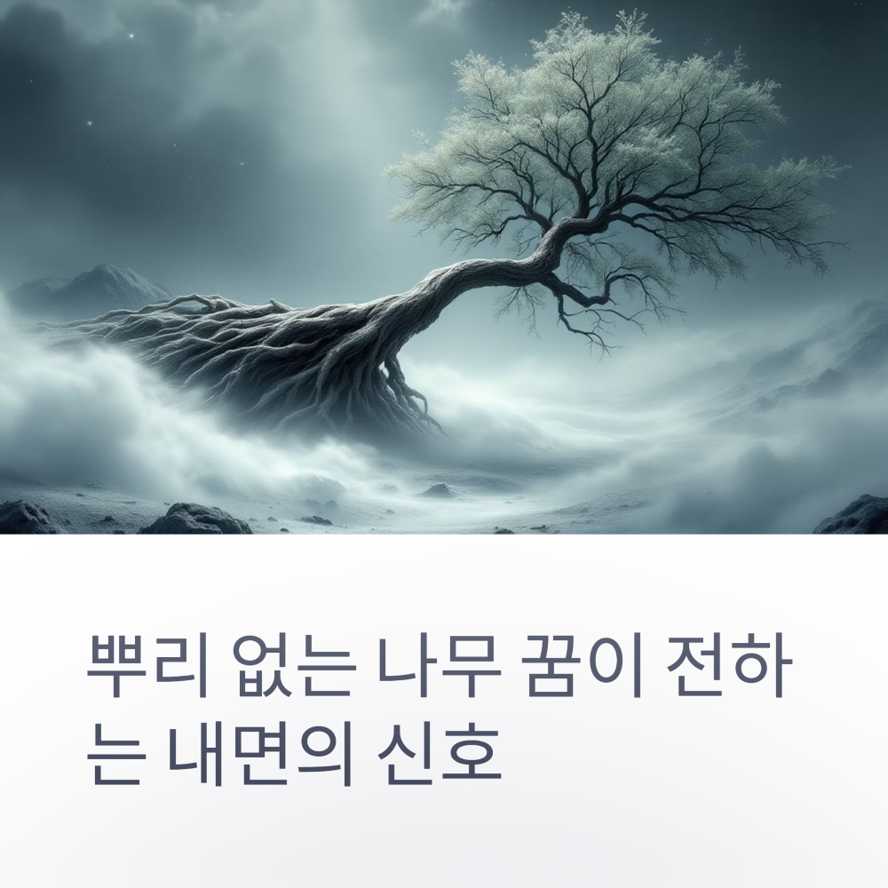 뿌리 없는 나무 꿈이 전하는 내면의 신호