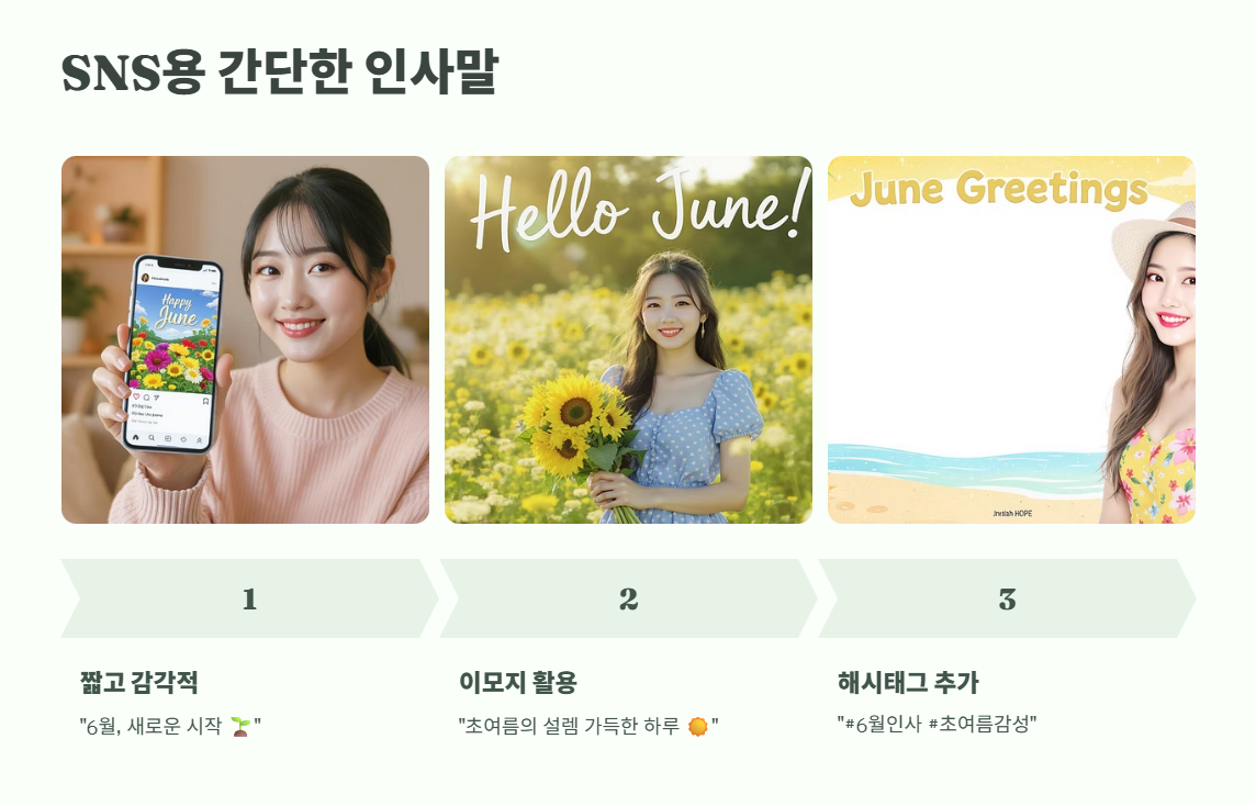 6월 인사말 모음집 총정리 4