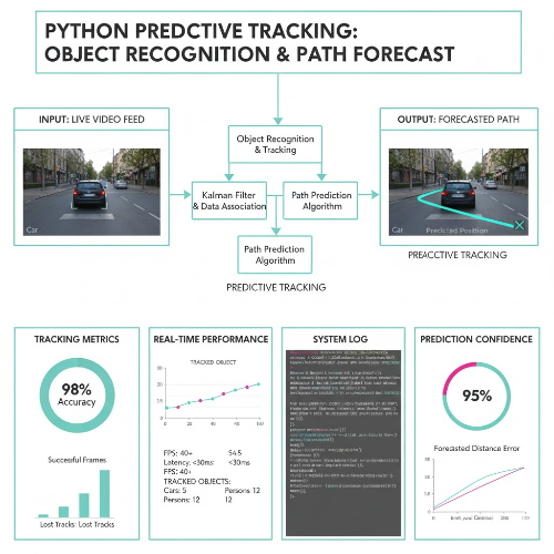 Python에서 객체 인식 후 자동 트래킹 및 경로 예측(Predictive Tracking) 기술 완전 이해하기
