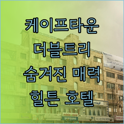 케이프타운 호텔 추천 더블트리 힐튼의