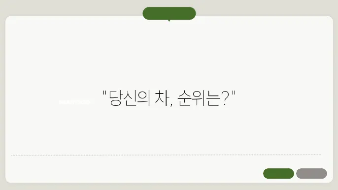 수입차 중고 순위