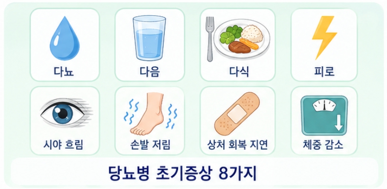 당뇨병 초기증상 8가지 상세 분석